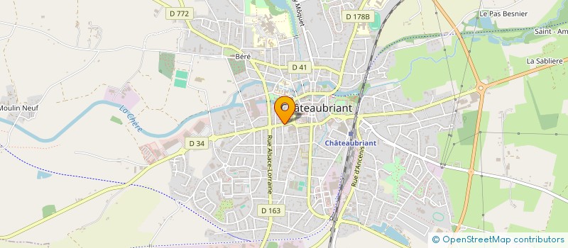 localisation de l'entreprise APPLIC' PEINTURE SCOP à CHATEAUBRIANT