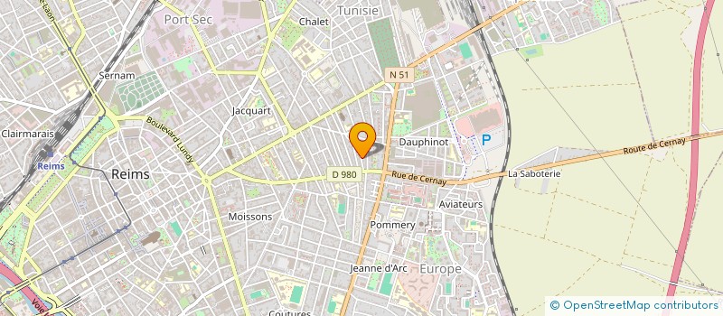 localisation de l'entreprise APPLIC PREVENT SECUR INDUSTRIEL ET AGRIC à REIMS