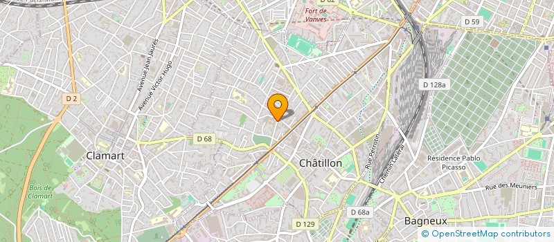 localisation de l'entreprise APPLIC RECHERCHE INDUS ELEC SCIENTIFIQUE  CHATILLON