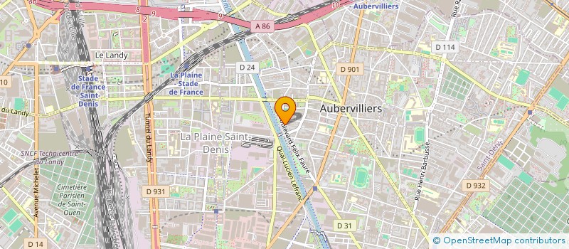 localisation de l'entreprise APPLIC SERIG SPECIALE INDUS ELECTRONIQUE à AUBERVILLIERS