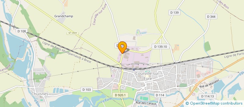 localisation de l'entreprise APPLIC TECHN ELEC CHAUFFAGE à COURVILLE-SUR-EURE