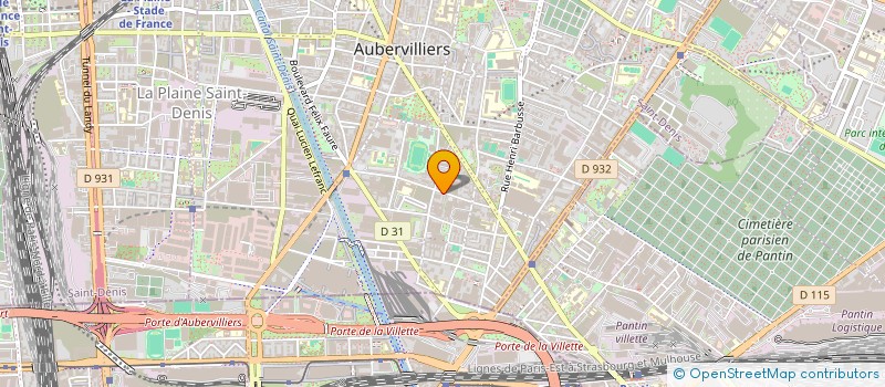 localisation de l'entreprise APPLIC TECHNI RECHER ETUDE MAINTE SYSTEM à AUBERVILLIERS