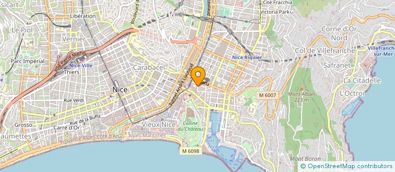 localisation de l'entreprise APPLICA RECHER SCIENCE HUMAINE COMMUNICA à NICE