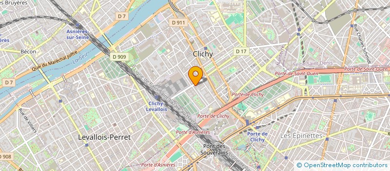 localisation de l'entreprise APPLICAT BUDGET MODERN ABM à CLICHY