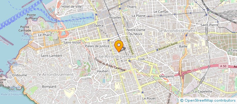 localisation de l'entreprise APPLICAT ELECTR ET ECLAIRAGE à MARSEILLE
