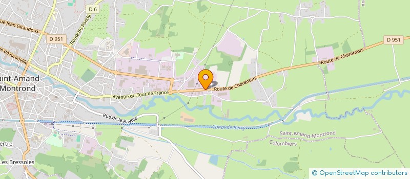 localisation de l'entreprise APPLICAT INDUST ET MECANI ST AMANDOISE à SAINT-AMAND-MONTROND