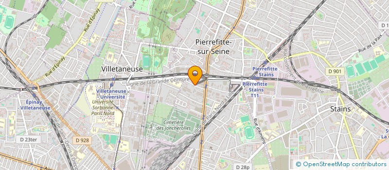 localisation de l'entreprise APPLICAT INDUST METAL PEINT PIERREFITTE à PIERREFITTE-SUR-SEINE