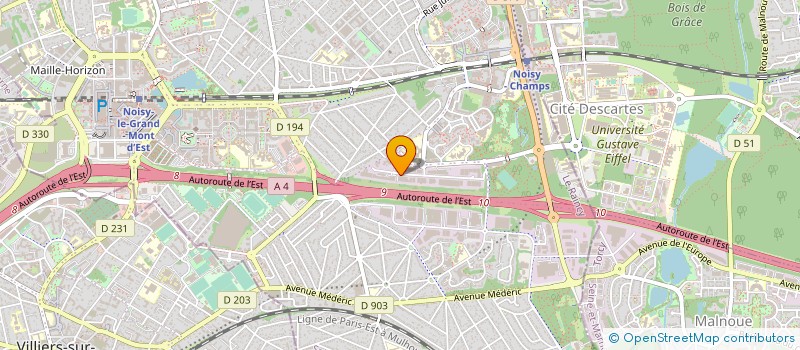 localisation de l'entreprise APPLICAT MECANIQUES CONDITIONNE CARTON à NOISY-LE-GRAND