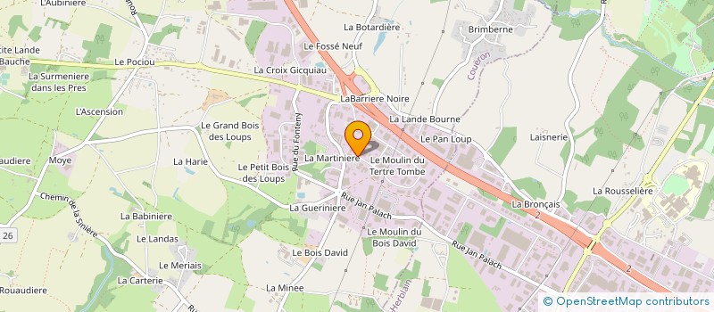 localisation de l'entreprise APPLICAT VENT HYDRAULIQ SERVICE à COUERON