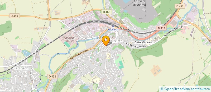 localisation de l'entreprise APPLICATION - BOIS à ALTKIRCH
