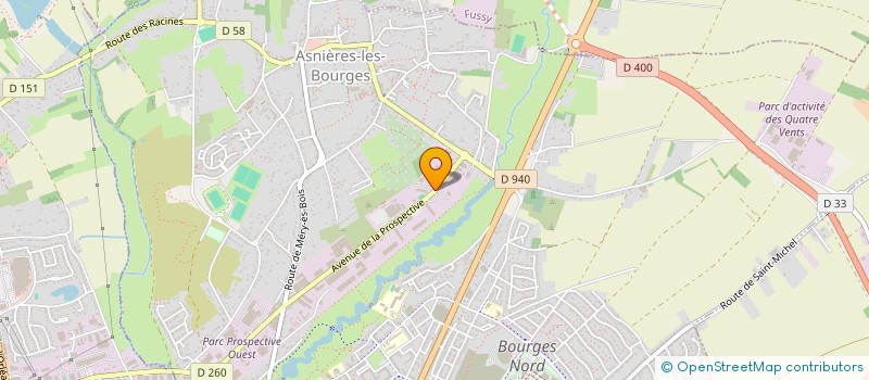 localisation de l'entreprise APPLICATION CUISINES PROFESSIONNELLES à BOURGES