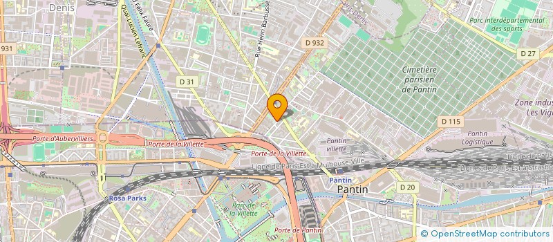 localisation de l'entreprise APPLICATION D ESSAIS PANTINOISE à PANTIN