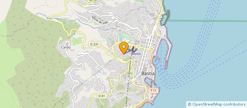 localisation de l'entreprise APPLICATION DES CONTROLES TECHNIQUES AUTOMOBILES FREJUS à BASTIA