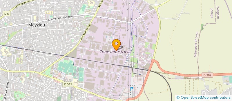 localisation de l'entreprise APPLICATION DES ELASTOMERES à MEYZIEU