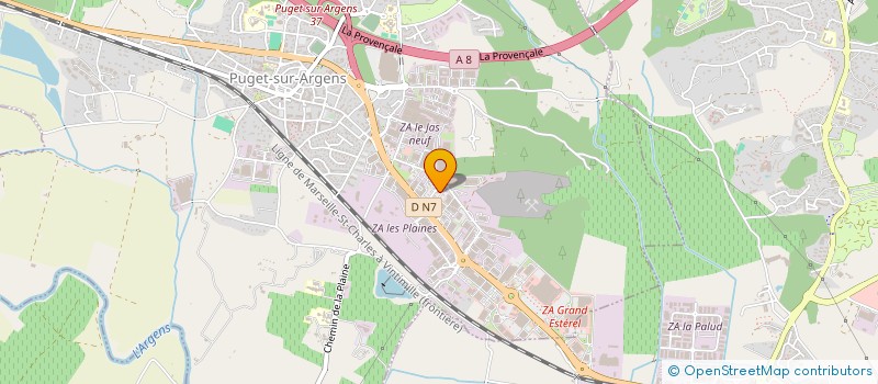 localisation de l'entreprise APPLICATION DIFFUSION COMMERCIALISATION à PUGET-SUR-ARGENS