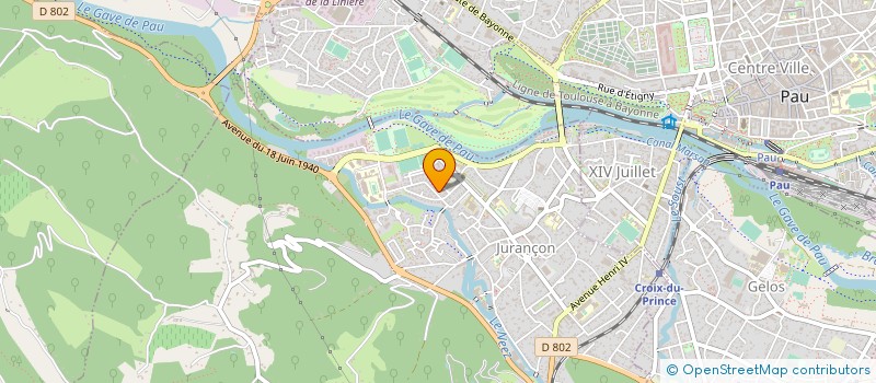 localisation de l'entreprise APPLICATION ELECTRONIQUE TECHNIQUES à JURANCON