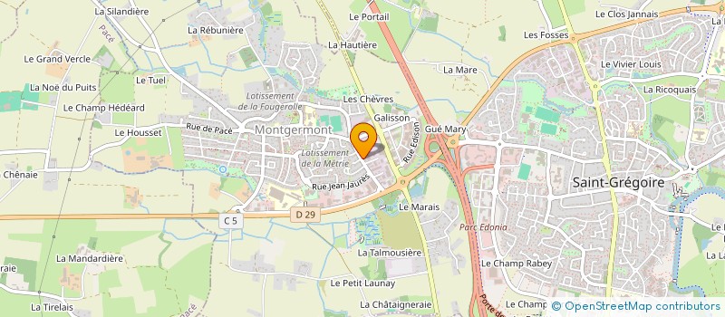 localisation de l'entreprise APPLICATION ENERGIES NOUVELLES à MONTGERMONT