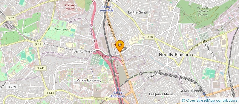 localisation de l'entreprise APPLICATION ENTRETIEN ETANCHEITE à ROSNY-SOUS-BOIS