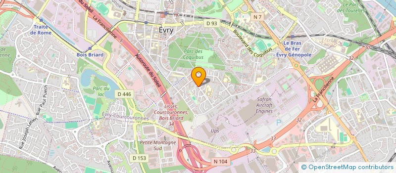 localisation de l'entreprise APPLICATION ET INNOVATION DES TECHNIQUES INDUSTRIELLES à EVRY-COURCOURONNES