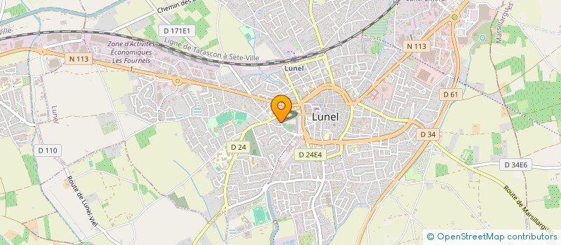localisation de l'entreprise APPLICATION GENERAL D'EQUIPEMENTS ET MATERIAUX à LUNEL