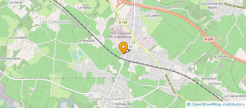 localisation de l'entreprise APPLICATION GENERALE ELECTRIQUE FONDIN  LA HAIE-FOUASSIERE