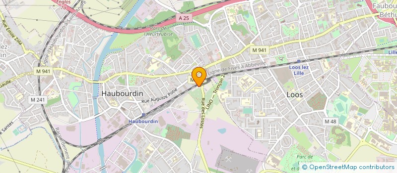 localisation de l'entreprise APPLICATION GESTION TEMPS INFORMATIQUE à HAUBOURDIN