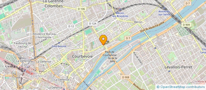 localisation de l'entreprise APPLICATION LOGIQ INFOR CONCEPTION ELECT à COURBEVOIE