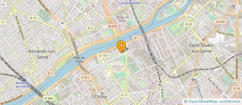 localisation de l'entreprise APPLICATION MACONNERIE PLATRERIE BATIM à CLICHY