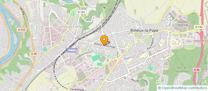 localisation de l'entreprise APPLICATION MECANIQUE DU RHONE à RILLIEUX-LA-PAPE