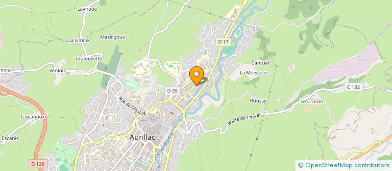 localisation de l'entreprise APPLICATION MODERNE TECHNIQUE ELECTRICIT à AURILLAC
