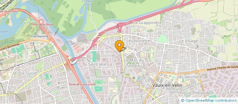 localisation de l'entreprise APPLICATION PEINTURE BATIMENT  VAULX-EN-VELIN