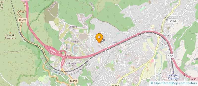 localisation de l'entreprise APPLICATION PEINTURE DE L'INDUSTRIE AU YACHT  LA CIOTAT