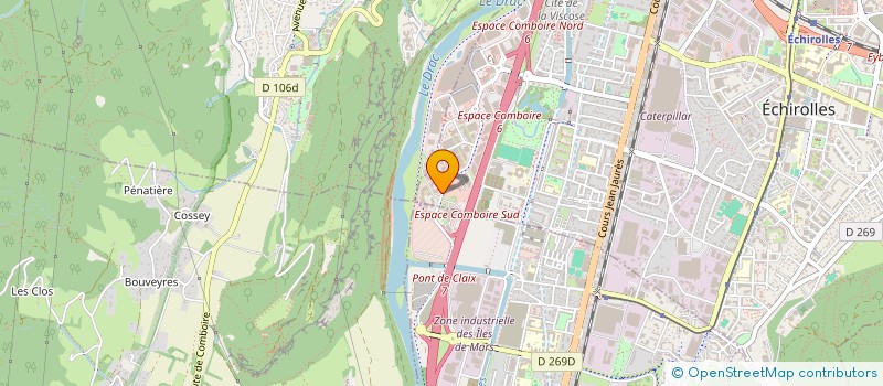 localisation de l'entreprise APPLICATION PEINTURE INDUSTRIELLE BAT  ECHIROLLES