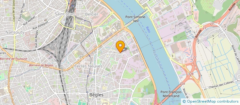 localisation de l'entreprise APPLICATION PEINTURE REVETEMENT BAT à BEGLES