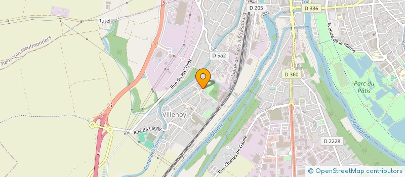 localisation de l'entreprise APPLICATION PEINTURES ET RESINES DE SOLS à VILLENOY