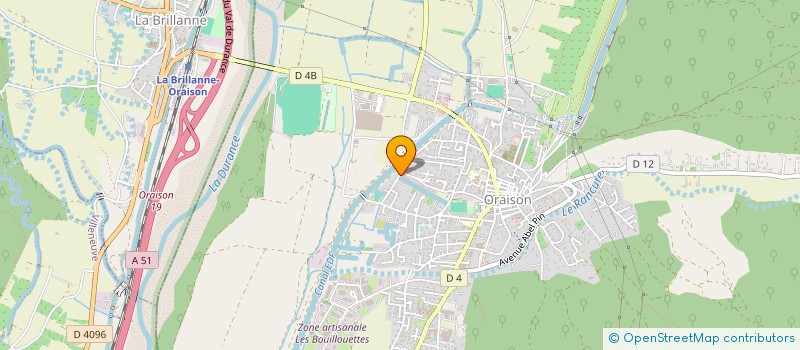 localisation de l'entreprise APPLICATION PROTECTION ISOLATION CLOISONNEMENT  ORAISON