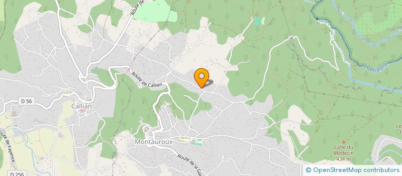 localisation de l'entreprise APPLICATION RESINE POLYESTER à MONTAUROUX