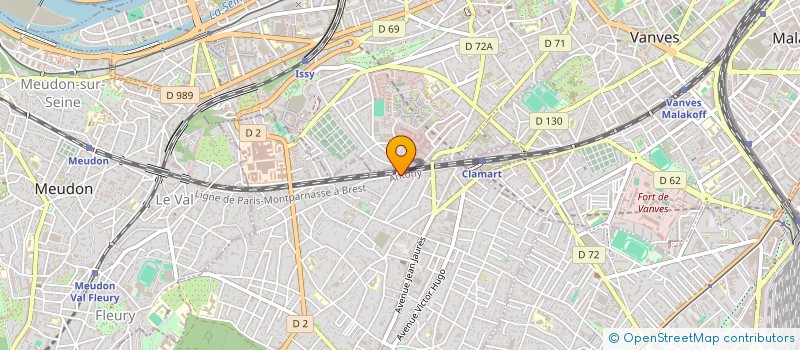localisation de l'entreprise APPLICATION STAFF à CLAMART