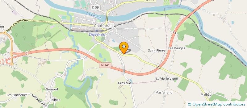 localisation de l'entreprise APPLICATION TECHNIQUE AUTOMATISME INDUSTRIEL à CHABANAIS