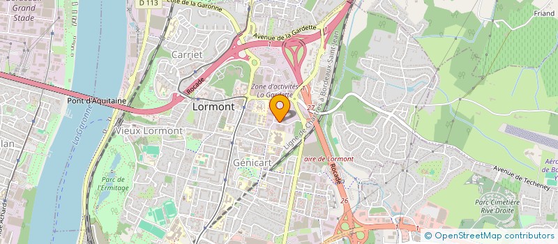 localisation de l'entreprise APPLICATION TECHNIQUE DE NETTOYAGE A T N à LORMONT