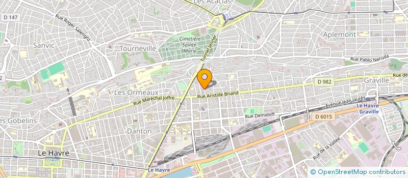 localisation de l'entreprise APPLICATION TECHNIQUES ELCTRIQUES à LE HAVRE