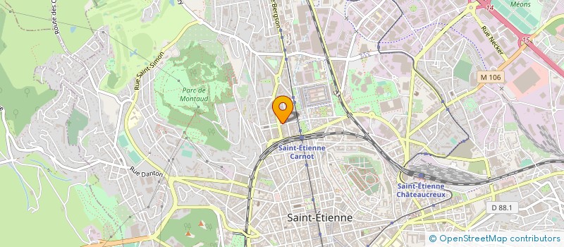 localisation de l'entreprise APPLICATIONS BIO-MECANIQUES ABM  SAINT-ETIENNE