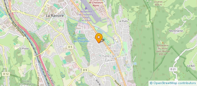 localisation de l'entreprise APPLICATIONS CLOISONNEMENTS ISOLATIONS  CHALLES-LES-EAUX