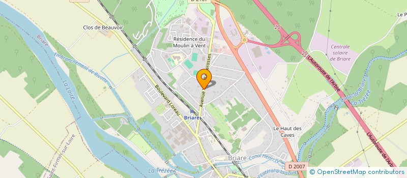 localisation de l'entreprise APPLICATIONS DE L'ELECTROLYSE à BRIARE