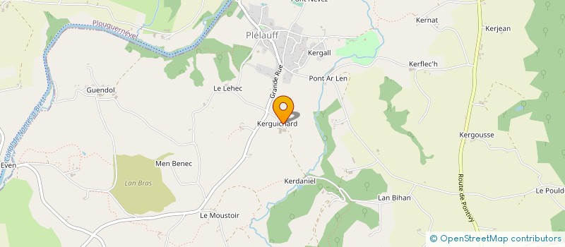 localisation de l'entreprise APPLICATIONS DRONES ET GEOPHYSIQUES  PLELAUFF