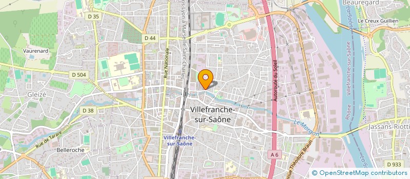 localisation de l'entreprise APPLICATIONS ELECTRIQUES RHONEALPES à VILLEFRANCHE-SUR-SAONE
