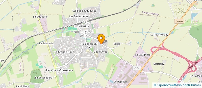 localisation de l'entreprise APPLICATIONS ELECTRIQUES SERVICES à NOTRE DAME D'OE