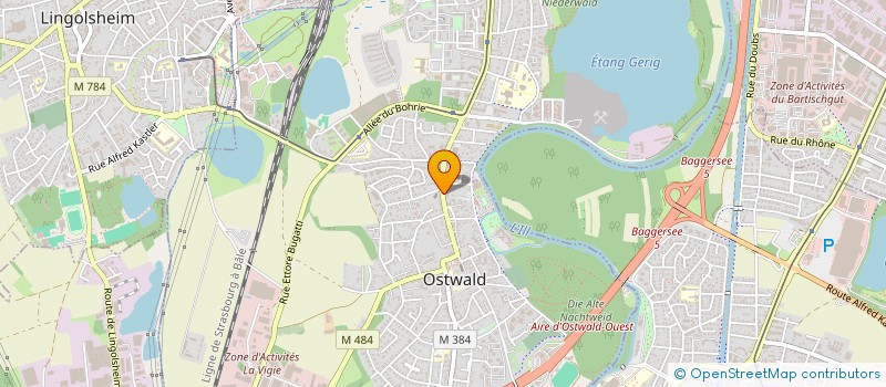 localisation de l'entreprise APPLICATIONS MICRO RESEAU INFORMATIQUE  OSTWALD