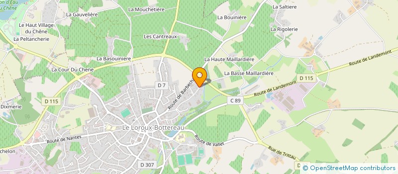 localisation de l'entreprise APPLICATIONS NOUVELLES TECHNIQUES ENVIRONNEMENT à LE LOROUX-BOTTEREAU