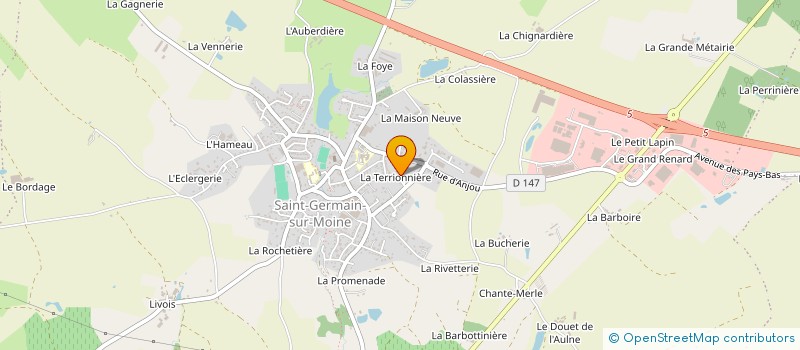 localisation de l'entreprise APPLICATIONS PLASTIQUES DE L OUEST à SEVREMOINE